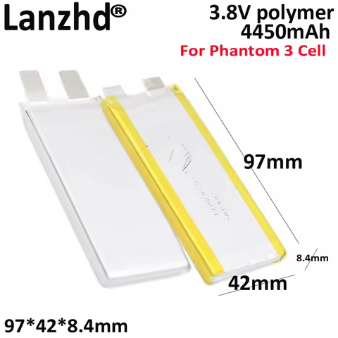 3.8V Battery Cell for DJI Phantom 3 Drone PH3 3P/3S/3A/3 SE 4K Li-Po 15C High Rate Rechargeable 4500