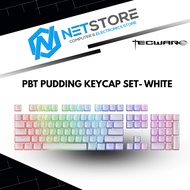 TECWARE PBT PUDDING KEYCAP SET- WHITE - TWKB-PBT-PUDWH