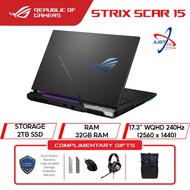 ASUS ROG STRIX SCAR 15 (2022) G733Z-XLL029W 17.3" WQHD 240Hz Gaming Laptop I9-12900H 32GD5 2TBSSD RTX3080TI 16GD6 WIN11H