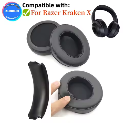 For Razer Kraken X Gaming Headset Earmuffs Ear Pads Replacement Earpads Memory Foam Ear Cushion Cove
