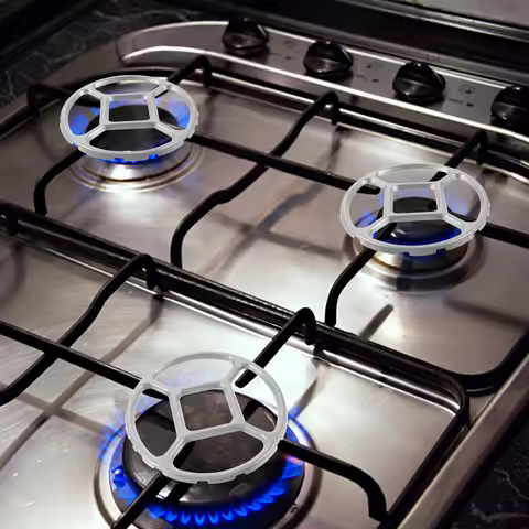 One Pc Silver Wok Ring Gas Stove Accessories Kitchen Cookware Parts Pot Rack Wok Stand Round Wok Rin