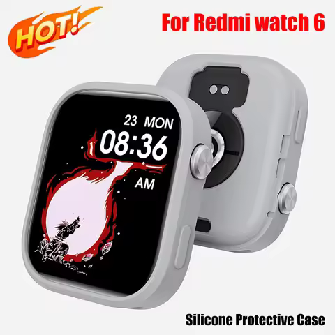 For Xiaomi Redmi Watch 6 Silicone Case Bumper Smart Watch Accessories Protective Cover for Xiaomi Re