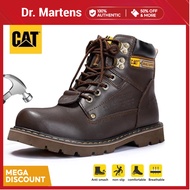 【With box】Caterpillar Steel-Toe Men Shoes Safety Shoes For Men's Leather Work Boots Size 40-45