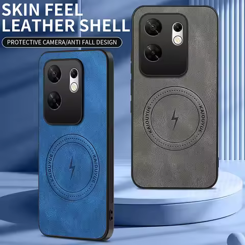 For Infinix Zero 30 New Style Magnetic Leather Matte Phone Case For Infinix Zero 30 Shockproof Bumpe