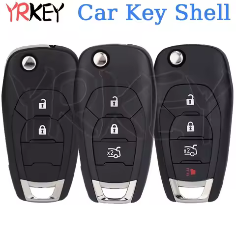 Key Shell Cover for Chevrolet Cruze Aveo Onix RS Trax for Sonic Spark 2014-2018 Smart Car Flip Key C