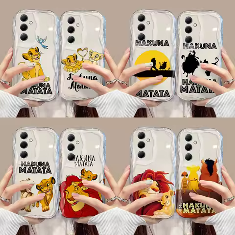 Hakuna Matata The Lion King 3D Wave Case For Samsung A73 A72 A71 A55 A54 A53 A35 A34 A33 A25 A24 A23