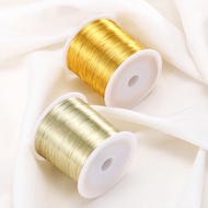 5m 18K Gold Plated Copper Wire, 0.2-1mm Color Retention Craft Wire for DIY Jewelry Making
