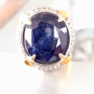 Cincin Batu Permata Blue Safir Asli Kwalitas Super Harga Murah