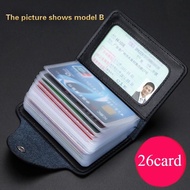 【CAKEY】Card Holder Large Capacity Multifunctional Men's Anti-Degaussing Ultra-Thin Driving License Leather Case Multiple
