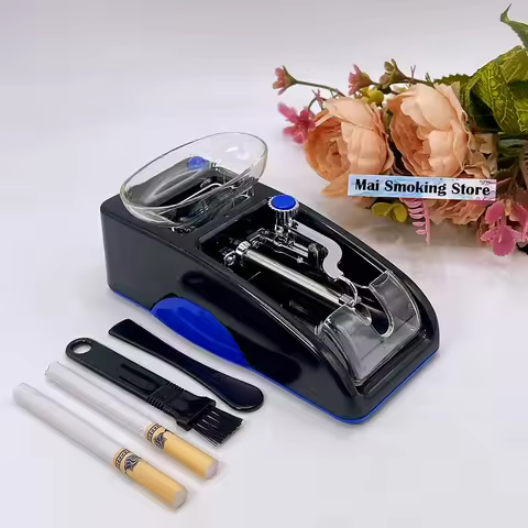 Electric Cigarette Rolling Machine Automatic Tobacco Winder Raw Grass Injector Roller Cigarette Devi