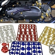 Tutup baut-cover baut variasi monel Honda beat Scoopy Vario Xeon Jupiter Vega Nuvo RX king Supra leg
