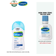 [Mini] Sữa Tắm Gội Cetaphil Dịu Lành Cho Bé Tinh Chất Hoa Cúc 50ml Baby Wash & Shampoo with Organic 