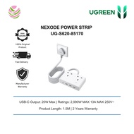 UGREEN Power Strip 6 in 1 20W White (2AC, 3A1C, 1.5M) UG-S620-85170