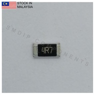 10PCS Taiwan-Grade 4.7R ±5%, 1206 SMD Resistor (4R7)