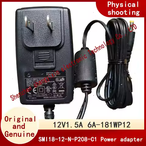 Original SMI18-12-N-P208-C1 Power adapter 12V1.5A power cord 6A-181WP12 Plug 4.0*1.7mm charger