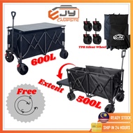 600L Wagon Trolley Heavy Duty Wagon Trolley Camping Foldable Trolley Cart Troli Wagon Stroller Campi