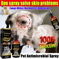 Rapid healing potent Dog skin infection spray Preventing pet skin diseases dog itchy skin medicine S