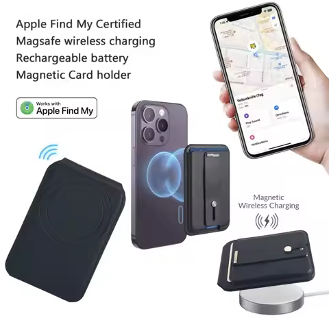 for Magsafe Phone Wallet with Full Find My Function Magnetic Holder for iPhone 17 Wallet Magnet Stre