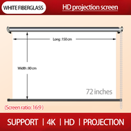 Skrin Projektor Projector Screen 3D 4K LCD Layar Projector Screen Screen Projector Wall Anti Light P