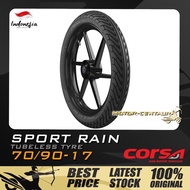 TAYAR CORSA TUBELESS SPORT RAIN 70/90-17 80/90-17 Tayar Motor Tubeless