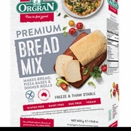 orgran bread mix premium flour tepung gluten free 450gr