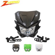 Headlight Plate for Kawasaki Klx250 KLX 150 450 Universal Headlamp Dirt Bike Headlights Accessories 