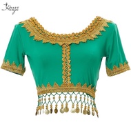 印度舞蹈上衣演出服民族风情肚皮舞新疆表演天竺服装少女套装India Dance Top Performance Coat Ethnic Style Belly3e5x9st7j3my20250910