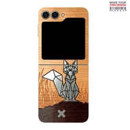 HM062 Decal Skin for Samsung Galaxy Z Flip6 5 4 3 Back Screen Protector with Hinge Film Cover Flip5 