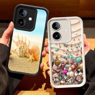 O-48 Beach Shell Casing for OPPO A3 A3X A5 Pro 5G Black and White