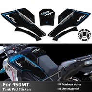 For 450MT Motorcycle Fuel Tank Sticker Tank Pad Decal Oil Gas Cap Protector For cfmoto 450mt cf moto