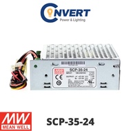 Mean Well SCP Series (SCP-35) SCP-35-24 Power Supply - 38.6W 27.6V 1.4A for Security Camera c/w Batt
