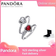 100% Sterling Silver Ring PANDORA Genuine S925 Pound As a Valentine's Day Gift Should Have a Happy L