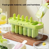 H&X Six-Cavity Ice Cream Mold for Homemade Popsicles & Kids' Treats