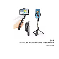 L08 GIMBAL STABILIZER SELFIE STICK TRIPOD