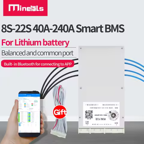 ANT BMS 8S-22S 8S 16S 240A 130A 40A 180A 36V 24V 48V Bluetooth BMS Support APP Real-Time Monitor Ins