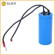 SUER CD60 Capacitor, 75uf Wire Lead AC Motor Capacitor, Durable 250V AC Round Shape Running Capacito