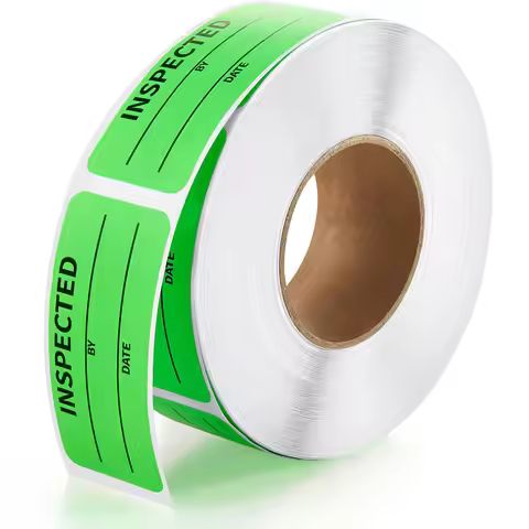 500Pcs 1*2.25in Product Inventory Quality Inspection Label Stickers Quality Control Inventory Label 