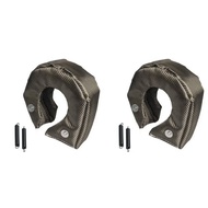 2X T4 Racing Turbo Blanket Heat Shield Charger Cover with Locking Spring for T67 T71 T76 T88 GT40 GT