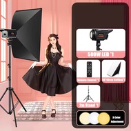 500W ไฟไลฟ์สด ไฟ LED Soft Live Stream Kit สำหรับถ่ายภาพ ไฟสตูดิโอสำหรับถ่ายภาพและถ่ายวิดีโอแบบมืออาช