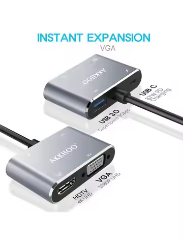 USB3.0 to HDTV interface VGA converter, computer monitor high-definition cable connection for TV and