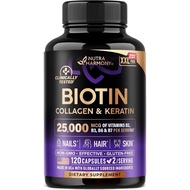 Biotin |       Kolagen |       Keratin - Suplemen yang Telah Diuji Secara Klinikal - Menyokong Pertu