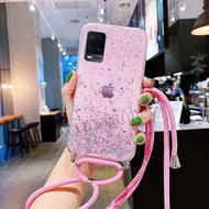 [Dijual] Case Tali Nagita Oppo A54 2021 Lanyard Glitter Gantungan