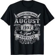 Legend Takes Place In August 1997 Vintage T-Shirt For Men 28th Anniversary Birthday