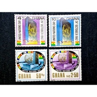 Ghana 1967 United Nations Day Complete Set - 4pcs MH Stamps / Setem