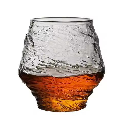 350ml Creative Water Cup Japanese Style Whiskey Glass Retro Hazy Hammer Wine Tumbler Drinking Cup XO