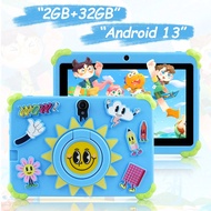 7 Inch Sunflower Pattern Android 13 Kids Tablet, 2GB RAM+32GB ROM,MTK 6737 Qaud-Core Arm Cortex-A53 