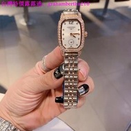 免運熱賣浪琴 LONGINES優雅系列 時尚晶鑽玫瑰金方形手錶腕錶石英女錶 直徑31mm 寬23mm  露天市集  全台