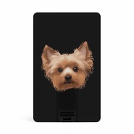 Yorkshire Terrier Cute Yorkie Dog USB Memory Stick Business Flash-Drives Card Credit Card Bank Card 
