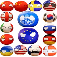 Funny Polandball 10cm Countryballs Toy Plush Pendant Plush Doll Countryball USSR USA FRANCE RUSSIA U
