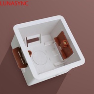 LUNASYNC Wall Socket Cassette, Embedded Install 86 Type Gypsum Board Lining Box, Durable Junction Bo